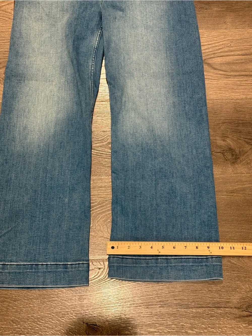 Maeve Colette Crop Wide leg Jeans in Blue - Picture 8 of 13